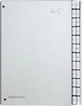 PAGNA Pultordner Silver, f&uuml;r DIN A4, A - Z, 24 F&auml;cher, silber metallic