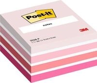 Post It Post-it Haftnotizen-W&uuml;rfel 2028P Pink 76 x 76 mm, extra viele Notizzettel,