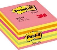 POST-IT Haftnotiz W&uuml;rfel, 76 mm x 76 mm, neonpink
