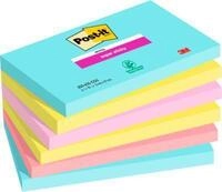 Post-it&reg; Super Sticky Notes Cosmic 655-6SS-COS, 127 x 76 mm, farbig, 6 Bl&ouml;cke &aacute; 90