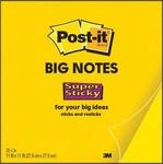 Post-it&reg; Super Sticky Big Notes BN11-EU, 279 x 279 mm, 30 Blatt, gelb
