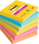 Post It POST-IT Haftnotizen Super Sticky Notes Carnival 654-6SS-CARN, 76 x 76...