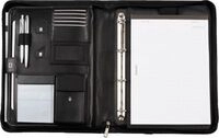 Alassio Orgamappe TRENTO, DIN A4, Nylon, mit DIN A4 Schreibblock, schwarz