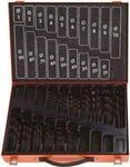 Projahn Spiralbohrer-Set, HSS-R, 170-teilig, &Oslash; 1-10 mm / 0,5 mm Schritte, im
