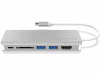 Icy Box IB-DK4034-CPD - Dockingstation - USB-C - HDMI - GigE