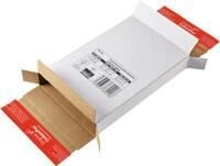 Kurierpaket, B 250 x T 353 x H 20 mm, portooptimiert, Selbstklebeverschluss, wei&szlig;,