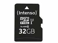 Intenso - Flash-Speicherkarte (SD-Adapter inbegriffen) - 32 GB - UHS-I U1 / Class10 -