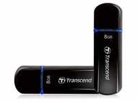 Transcend JetFlash 600 - USB-Flash-Laufwerk - 8 GB - USB 2.0 - Blau