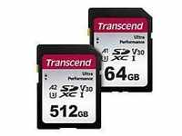 Transcend 340S - Flash-Speicherkarte - 64 GB - A1 / Video Class V30 / UHS-I U3 - SDXC