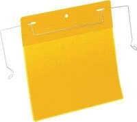 Dokumententaschen mit Drahtb&uuml;gel, B 210 x H 148 mm (DIN A5 quer), 50 St&uuml;ck, gelb