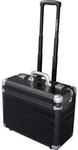 ALUMAXX Pilotenkoffer DISCOVERY, mit Tragegriff und Rollen, Aluminium, schwarz