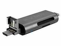 Icy Box IB-CR201-C3 - Kartenleser - micro USB / USB / USB-C 3.2 Gen 1