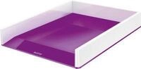 LEITZ&reg; Ablagekorb WOW Duo Color, DIN A4, wei&szlig;/violett