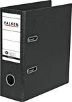Falken Ordner, DIN A5 hoch, schwarz, R&uuml;ckenbreite 80 mm