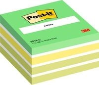 Post It Post-it Haftnotiz-W&uuml;rfel Gr&uuml;n 76 x 76 mm, gro&szlig;er Vorrat an Notes, stark