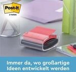 Post-it&reg; Haftnotizenspender PRO-W12N, wei&szlig;-transparent + Haftnotizen Super Sticky