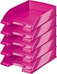 LEITZ&reg; Ablagekorb Wow 5226, DIN A4, 5 St&uuml;ck, pink