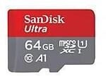 SanDisk Ultra - Flash-Speicherkarte (microSDXC-an-SD-Adapter inbegriffen) - 64 GB - SanDisk Ultra - Flash-Speicherkarte (microSDXC-an-SD-Adapter inbegriffen) - 64 GB -
