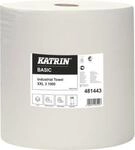 Putzpapier KATRIN XXL3, 3-lagig, Tuchgr&ouml;&szlig;e ca. 380 x 380 mm, wei&szlig;, 1 Rolle...