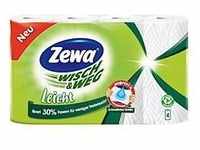 Küchenrollen Zewa Wisch & Weg Leicht, 3-lagig, 30 % weniger Fasern, Paket mit 4
