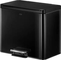 EKO Treteimer Essential Recycler, 2 x 15 Liter, Edelstahl, fingerabdrucksicher,
