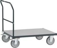 Schiebeb&uuml;gelwagen, Stahl/Holz, anthrazitgrau, bis 600 kg, B 1200 x T 800 mm,