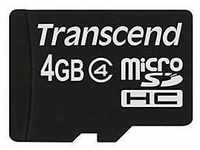 Transcend - Flash-Speicherkarte - 4 GB - Class 4 - microSDHC