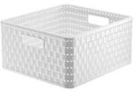 Aufbewahrungskorb Rotho COUNTRY, Volumen 14 l, quadratisch, stapelbar, ohne Deckel, L