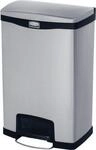 Slim Jim Step-ON Tretabfallbeh&auml;lter, aus Edelstahl, 50 Liter, schwarz