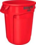 Wertstoffsammler Brute, Polyethylen, rund, 121 l, rot