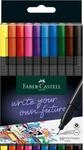 Fineliner FABER-CASTELL Grip, Strichbreite 0,4 mm, ergonomische Griffzone, f&uuml;r