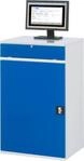 Computer-Schrank Typ 650-M60, B 650 x T 520 x H 1060 mm, station&auml;r