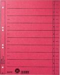LEITZ&reg; Trennbl&auml;tter, DIN A4, Zahlen, 100 St&uuml;ck, rot
