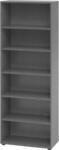 Regale Breno, 6 OH, 28 kg je Boden, B 800 x T 400 x H 2156 mm, Spanplatte, graphit