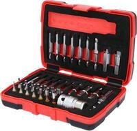 KS-Tools 1/4 " " + 10 mm Torx- und Innensechskant-Schrauben-Ausdreher-Satz, 34-tlg