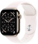 Apple Watch Series 11&nbsp;GPS + Cellular 42mm&nbsp;Gold Titanium Case mit Blassrosa Sport