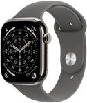 Apple Watch Series 11&nbsp;GPS + Cellular 42mm&nbsp;Natur Titanium Case mit Steingrau Sport