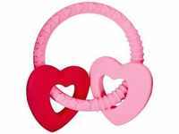 Coppenrath Beißring mit zwei Herzen rosa BabyGlück