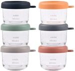 Beaba 6er-Set Portionsbeh&auml;lter aus Glas 150 ml