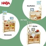 Haba Rollenspiel Studio 3in1 - Kaufladen, K&uuml;che & Werkstatt