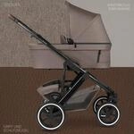 Abc Design Kombikinderwagen Salsa 5 Air inkl. Babyschale Pebble 360 Pro 2 braun