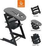 Stokke&reg; Tripp Trapp&reg; Bundle Treppenhochstuhl inkl. Newbornset Deep Grey &...