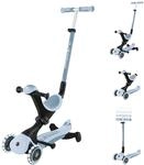 Globber Scooter 3in1 Go-Up Deluxe ECO 360 mit Leuchtrollen