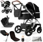 Bergsteiger Kinderwagen Nizza + Babyschale + Isofix-Station schwarz 4192745