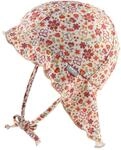 Sterntaler Schirmm&uuml;tze mit Nacken- und UV-Schutz Blumen