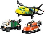 Lego&reg; City 60505 Kombinationsset mit Flugzeug, Wartungsfahrzeug und Luftkissenboot