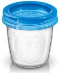 Philips Avent Aufbewahrungsbecher f&uuml;r Muttermilch, SCF619/05, 5x180ml Becher