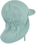 Sterntaler Musselin-Schirmm&uuml;tze mit Nacken- und UV-Schutz