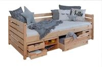 Ticaa Sofabett Naomi inkl. Funktionsschubk&auml;sten, 90x200 4162217