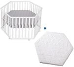 Roba Set Laufgitter inkl. Matratze roba Style grau 4136278